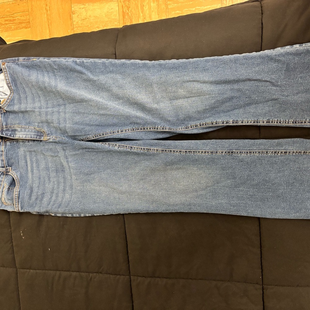 High Rise Blue Jeans